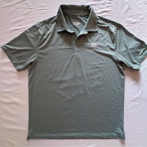 Under Armour HeatGear Polo Shirt Mens XL Striped Waikoloa Golf Performance
